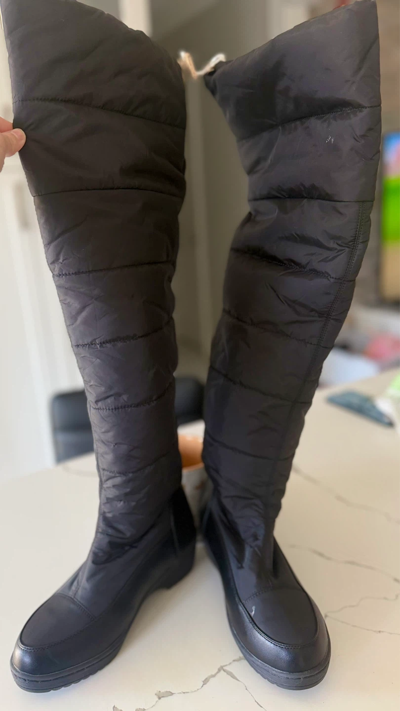 Black Puffer Tall Boots - photo 2
