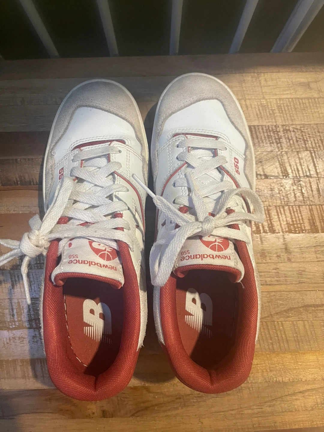 New Balance 550 White Red Sneakers - photo 2