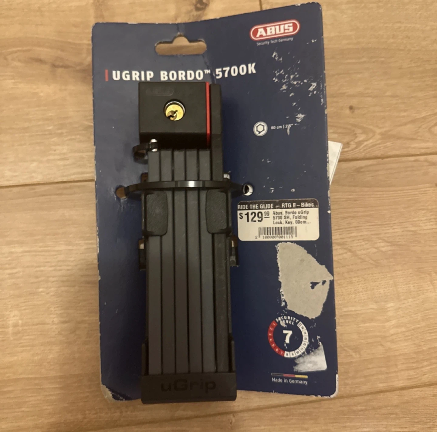 ABUS UGRIP BORDO 5700K Folding Bike Lock