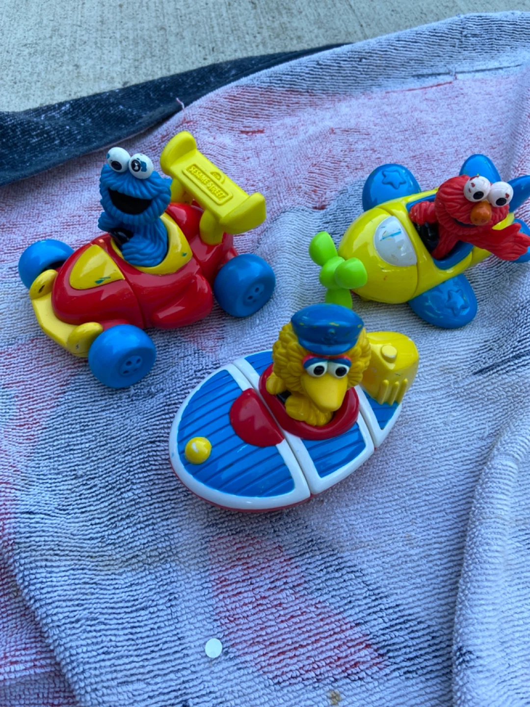 Vintage Sesame Street  Toys Set
