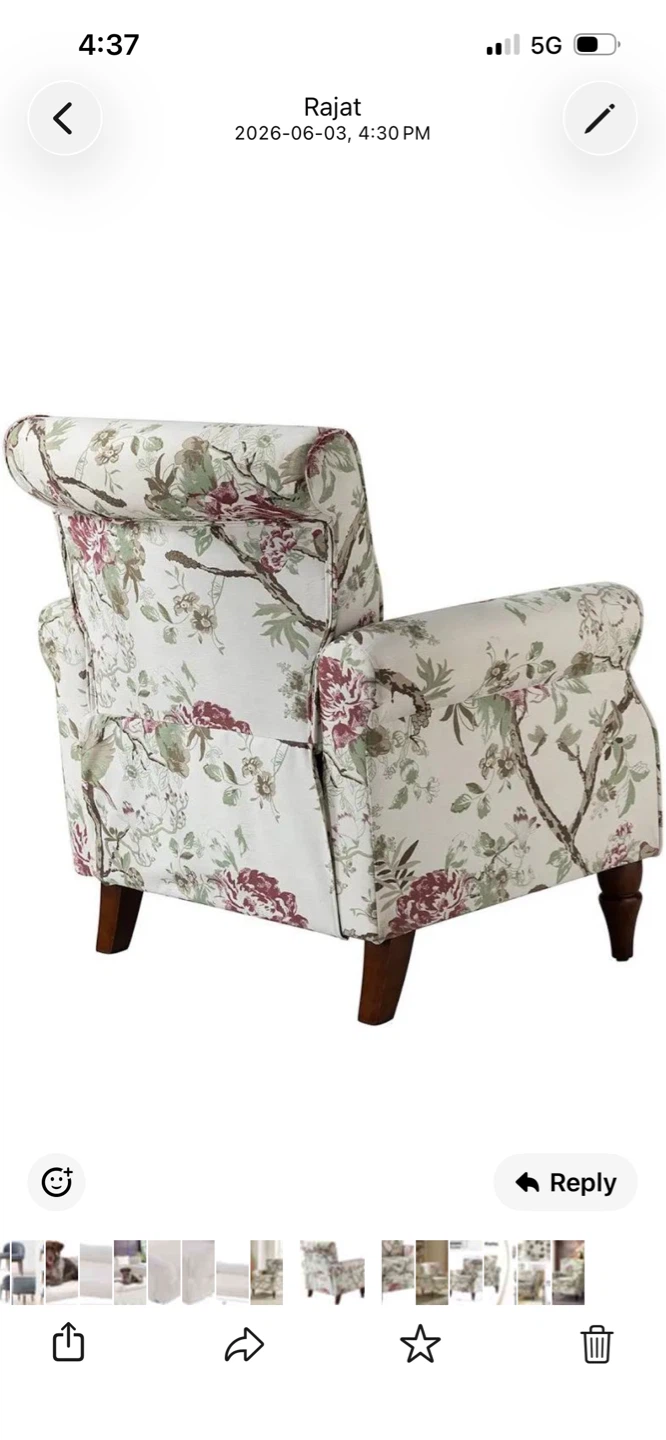 New Floral Accent Chair - photo 5