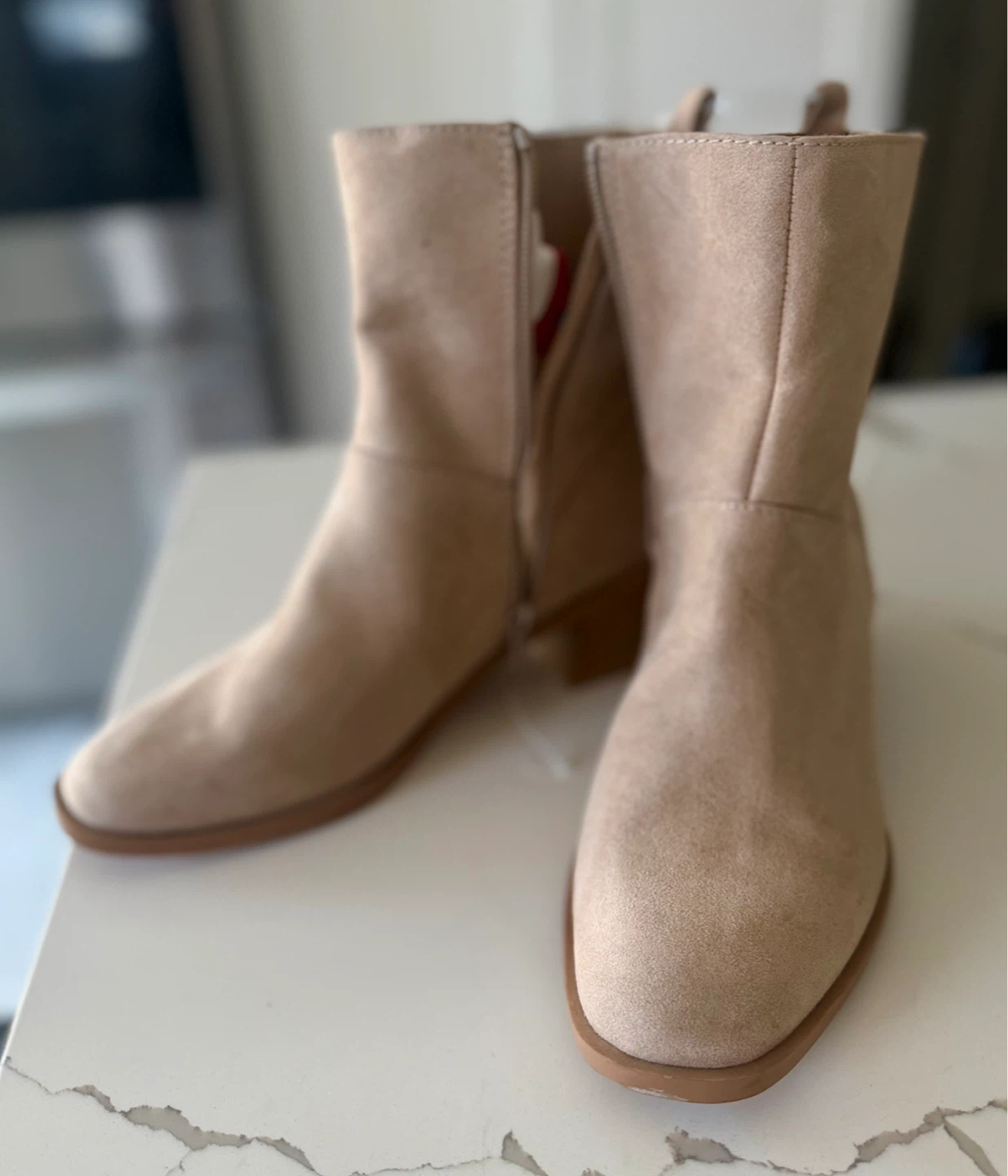 Tan Suede Ankle Boots