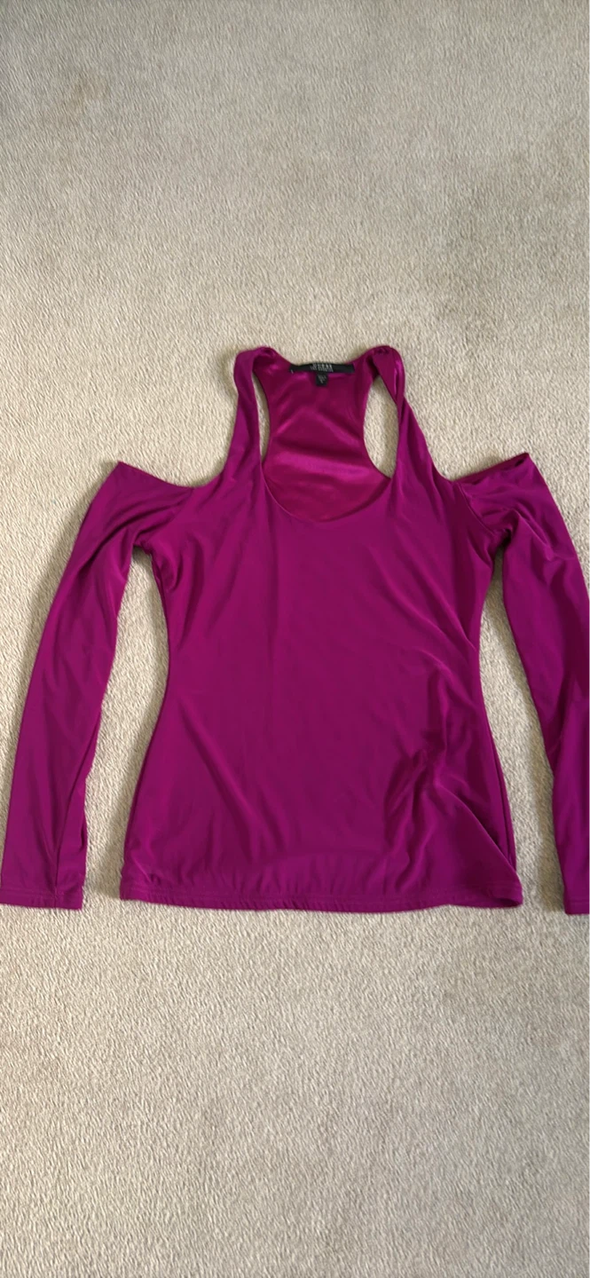 Guess Cold Shoulder Long Sleeve Top