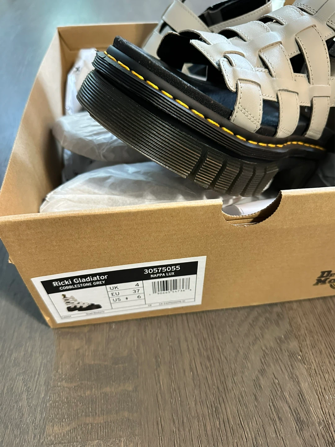 🆕Dr. Martens Ricki Nappa Lux Platform Gladiator Sandals - photo 5