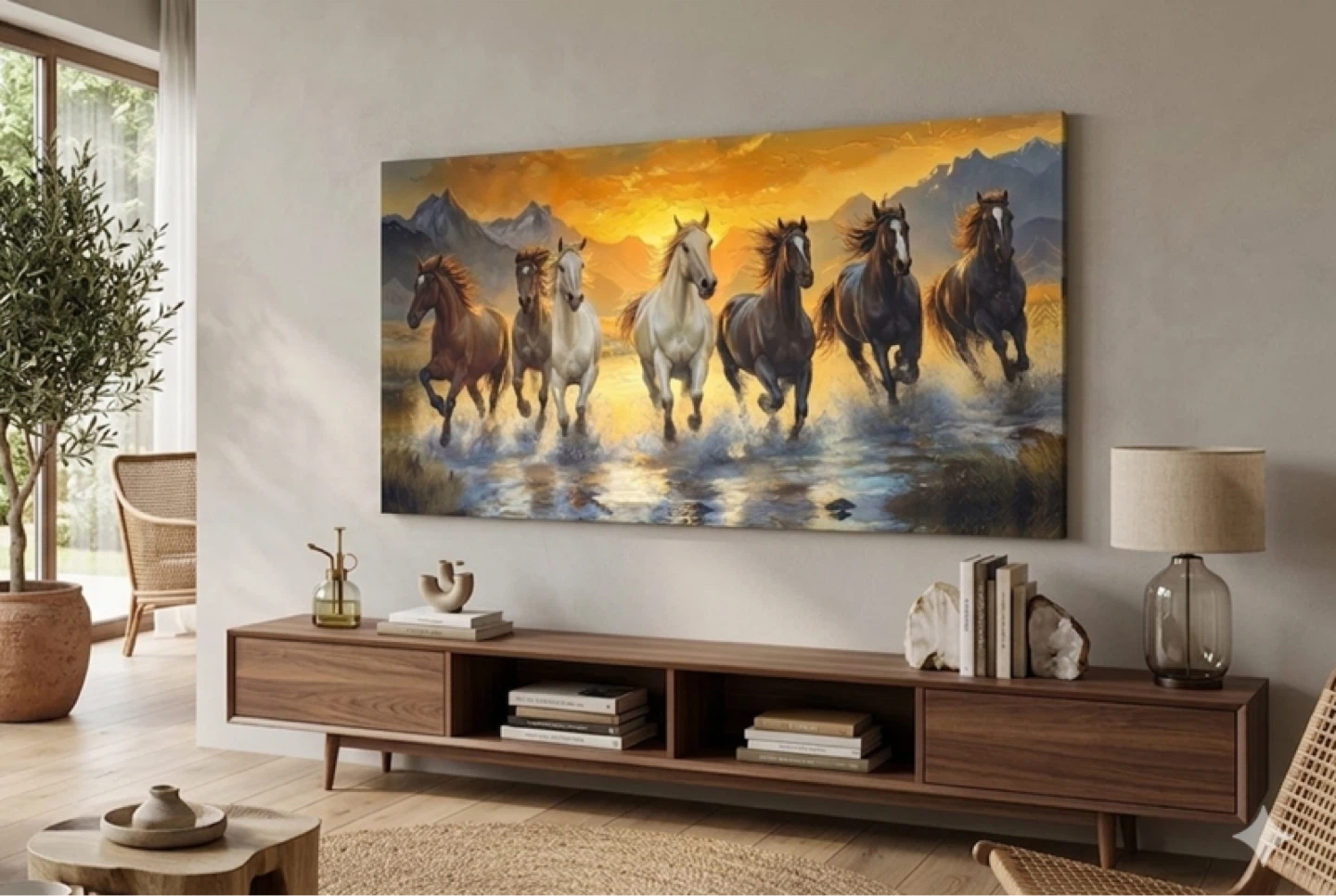 Canvas Wall Art - Running Horses