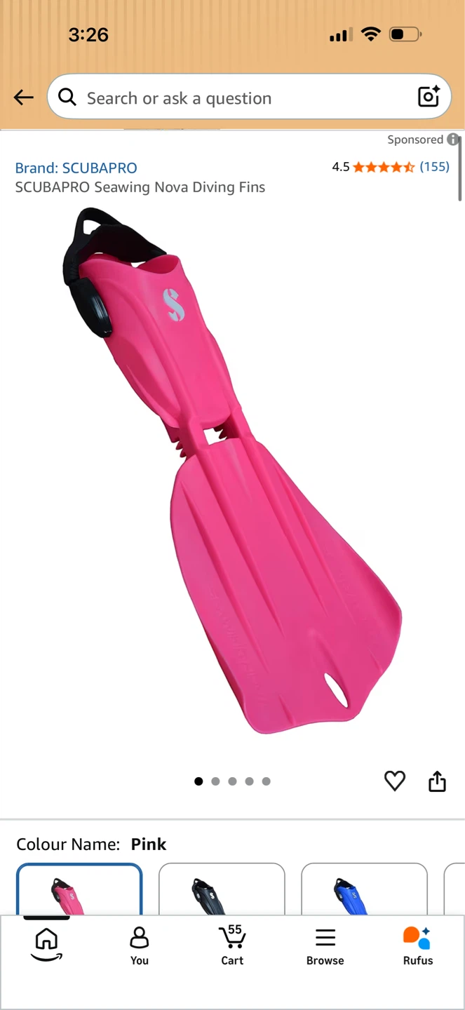 SCUBAPRO Seawing Nova Diving Fins - Pink - photo 2