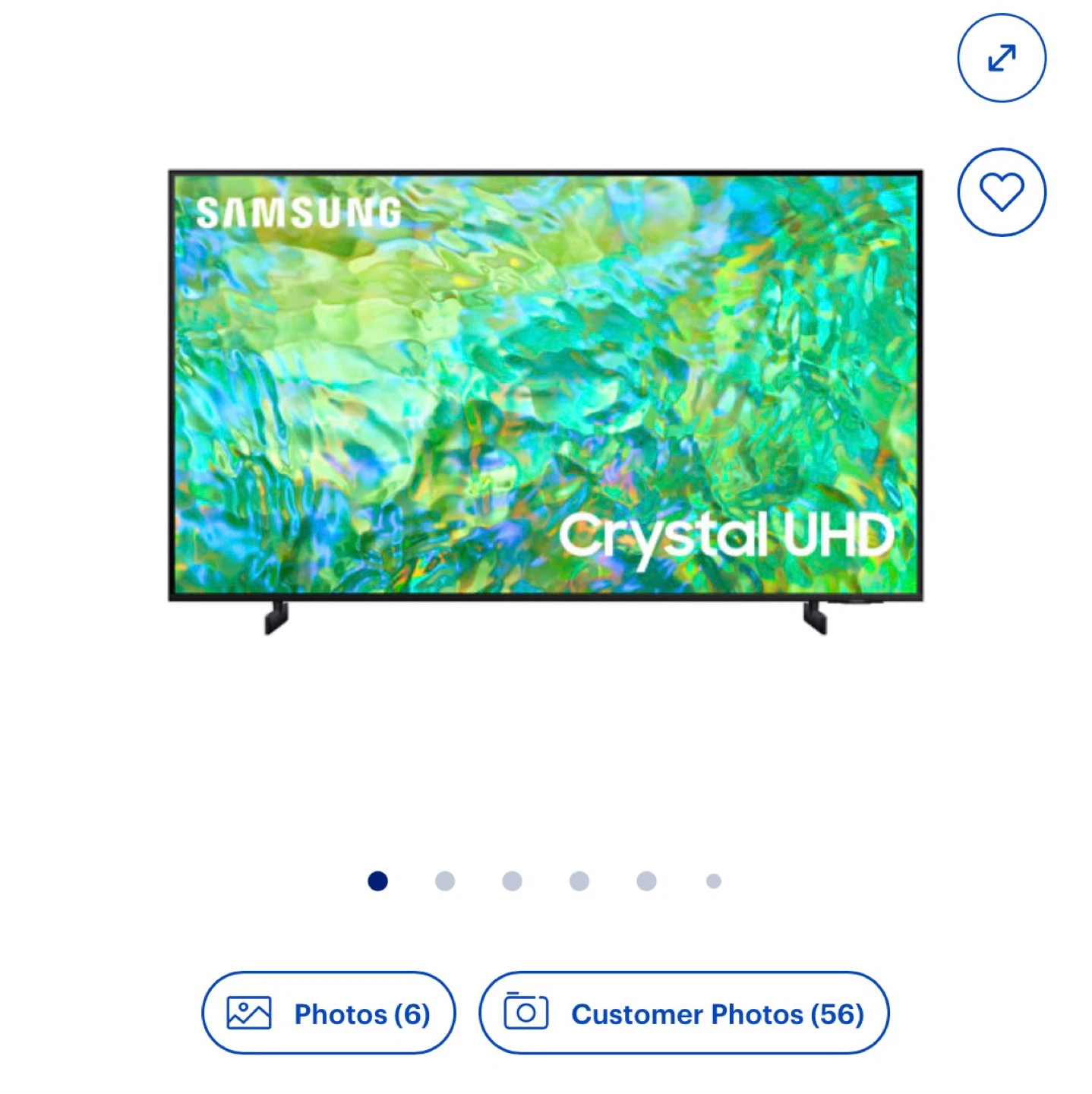50in TV Samsung Crystal UDH CU8000 NEW