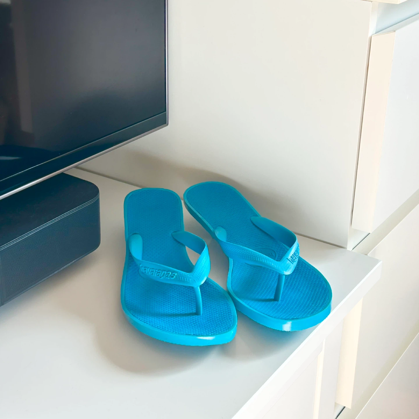 Havaianas Blue Flip Flop Heels - photo 3