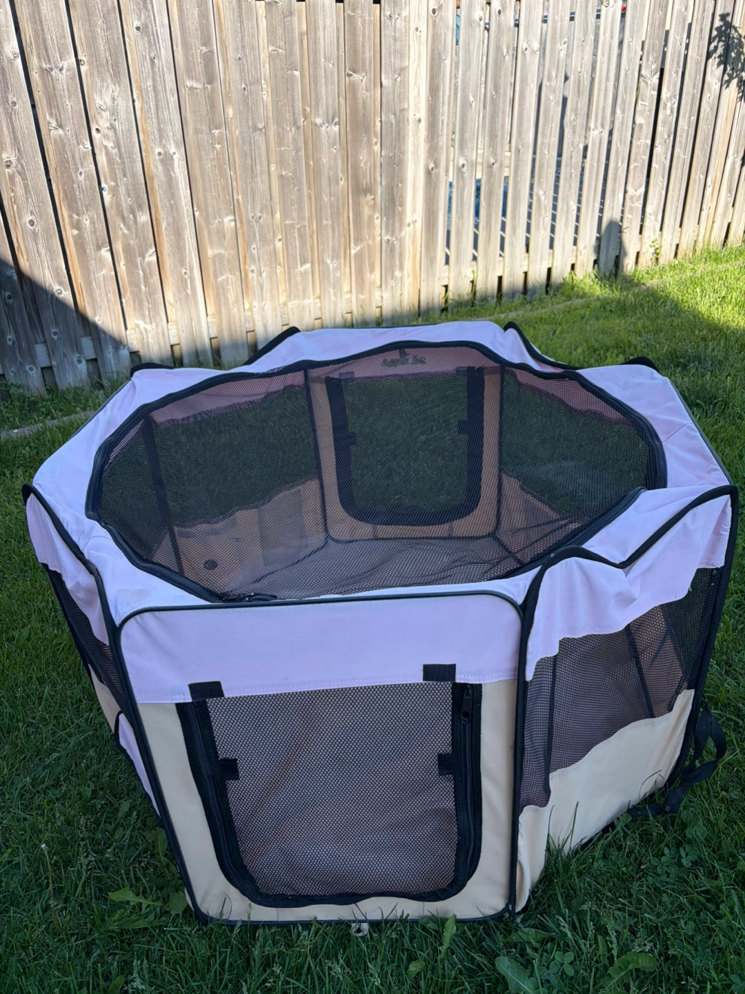 Pink Pet Playpen with Carrier Bag - photo 2