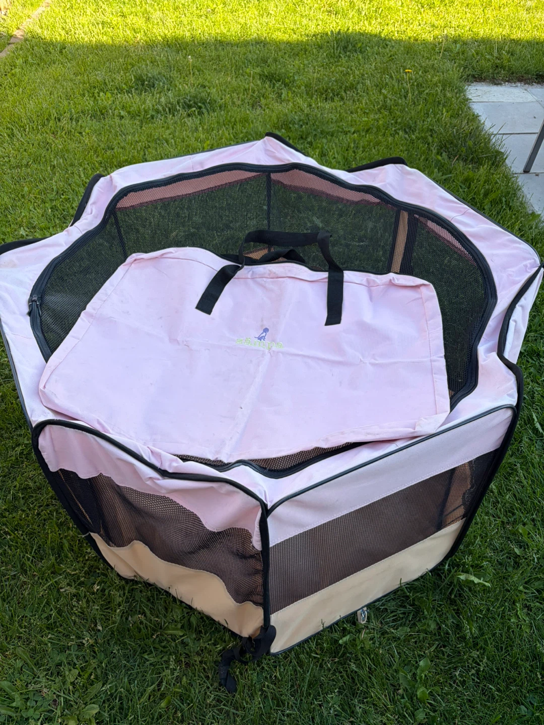 Pink Pet Playpen with Carrier Bag - photo 4