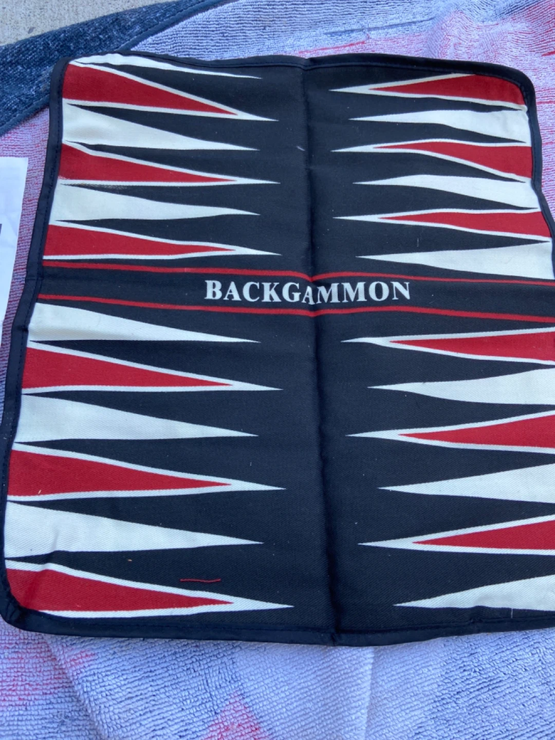 3 Game Cloth Travel Set - Backgammon, Chess, Checkers - photo 2