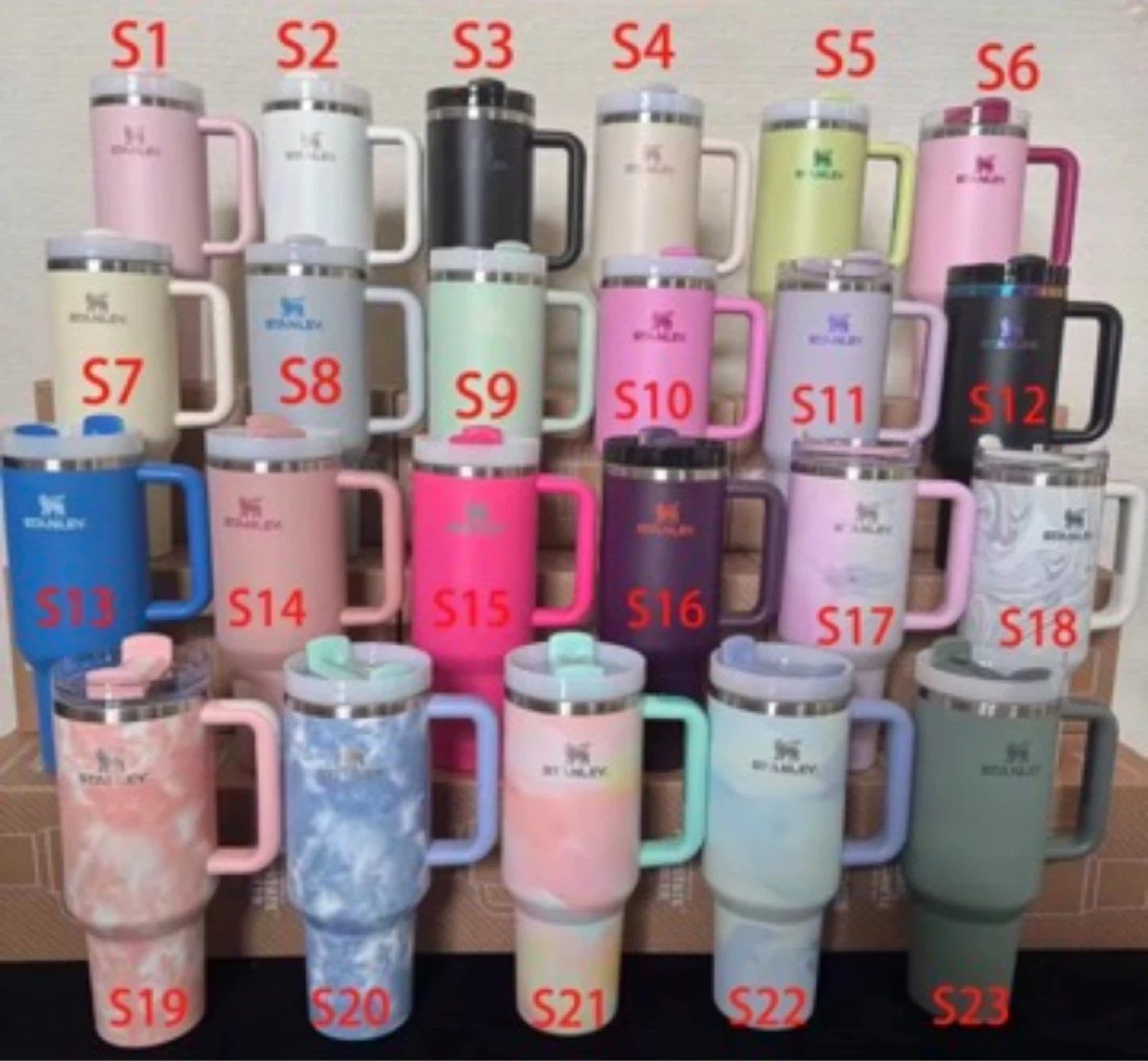Stanley Tumbler with Handle and Straw