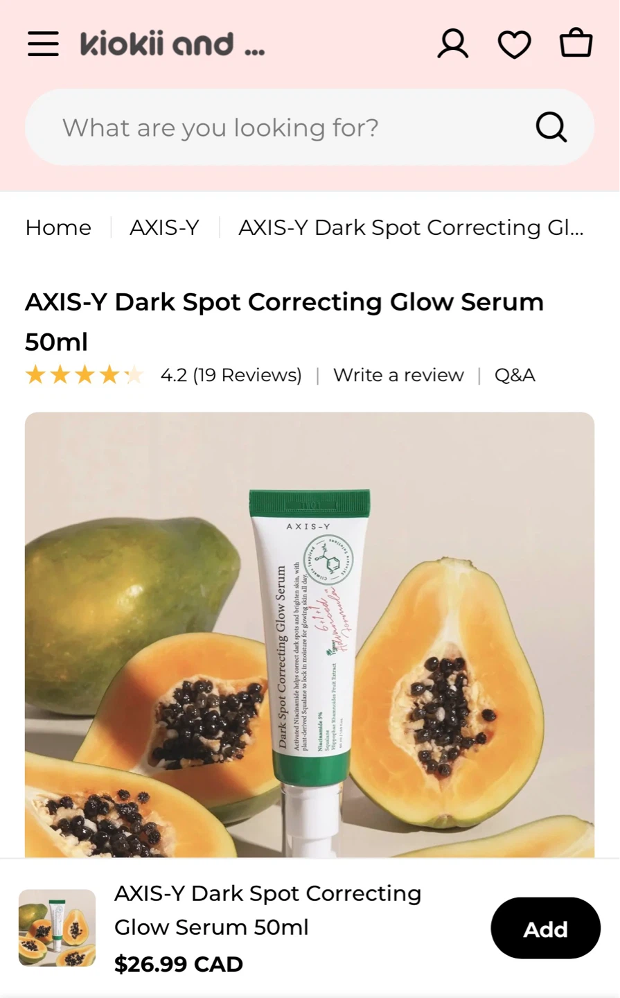 UNOPENED AXIS-Y Dark Spot Correcting Glow Serum 50ml - photo 4