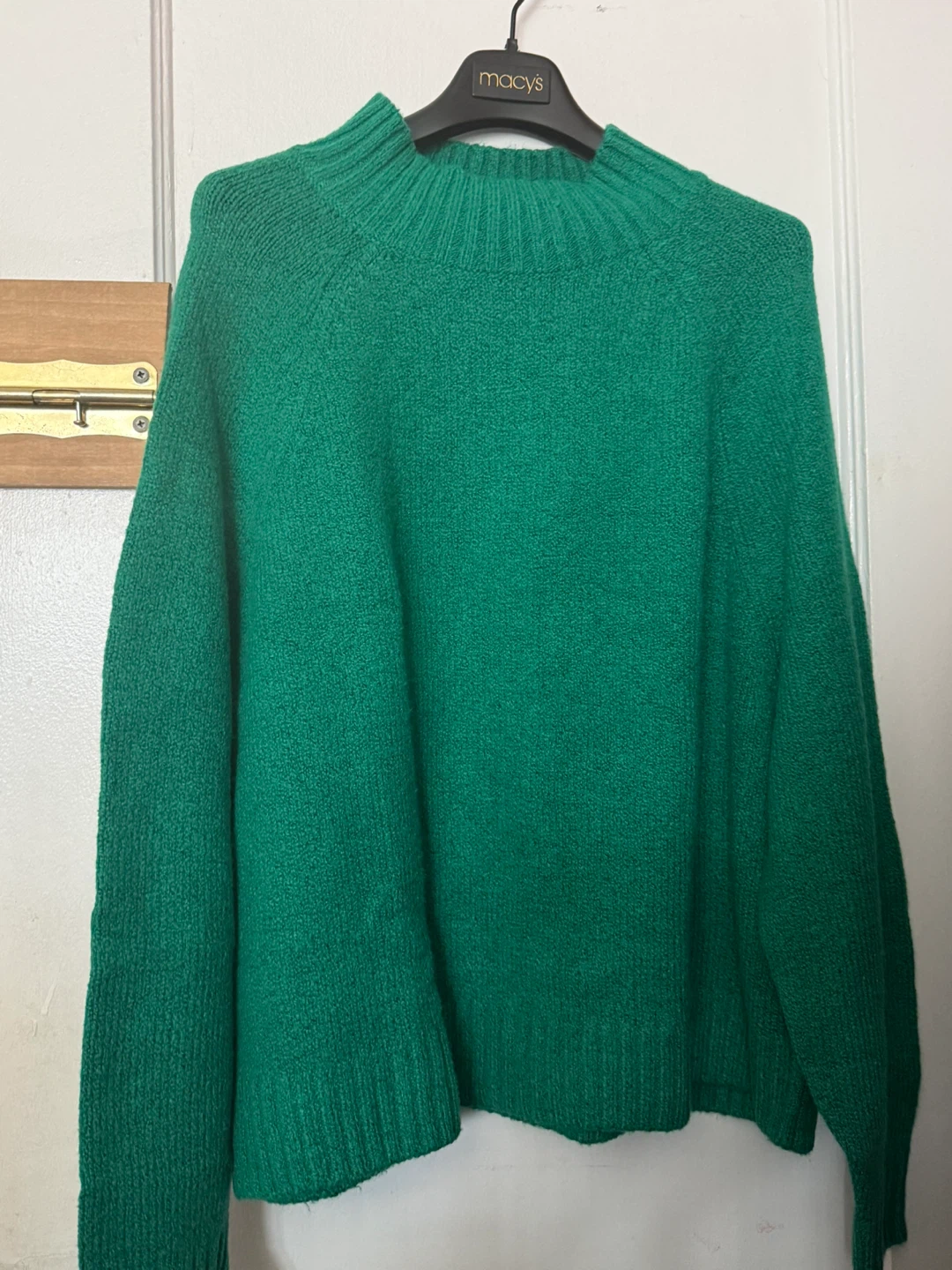 Green Mock Neck Sweater
