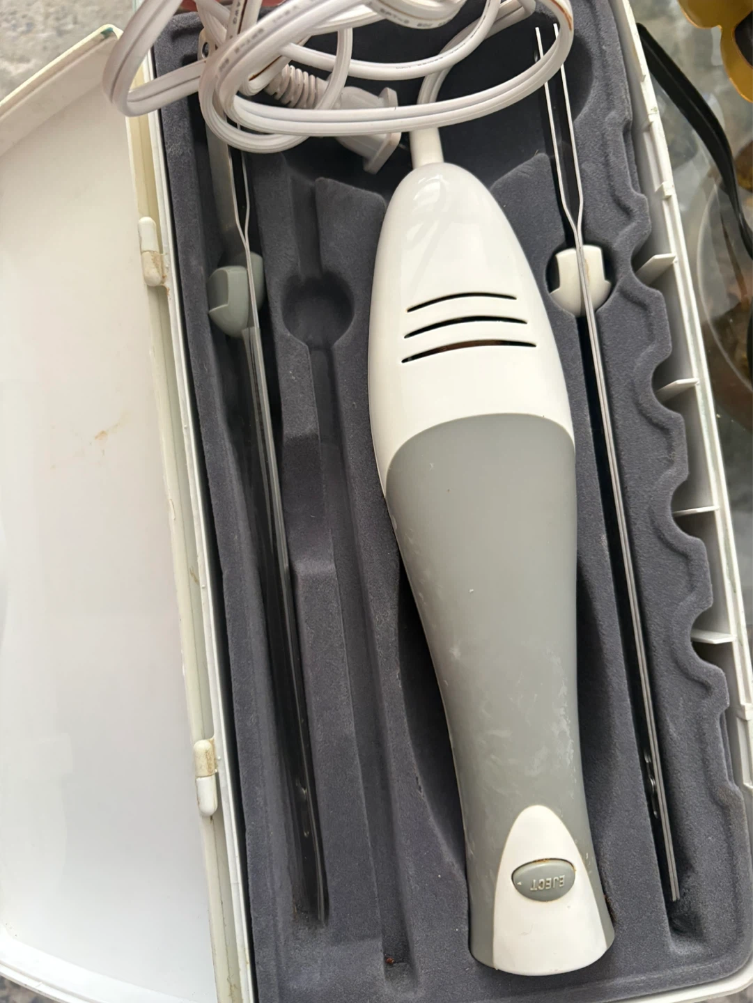 GE Electric Knife Set with Case