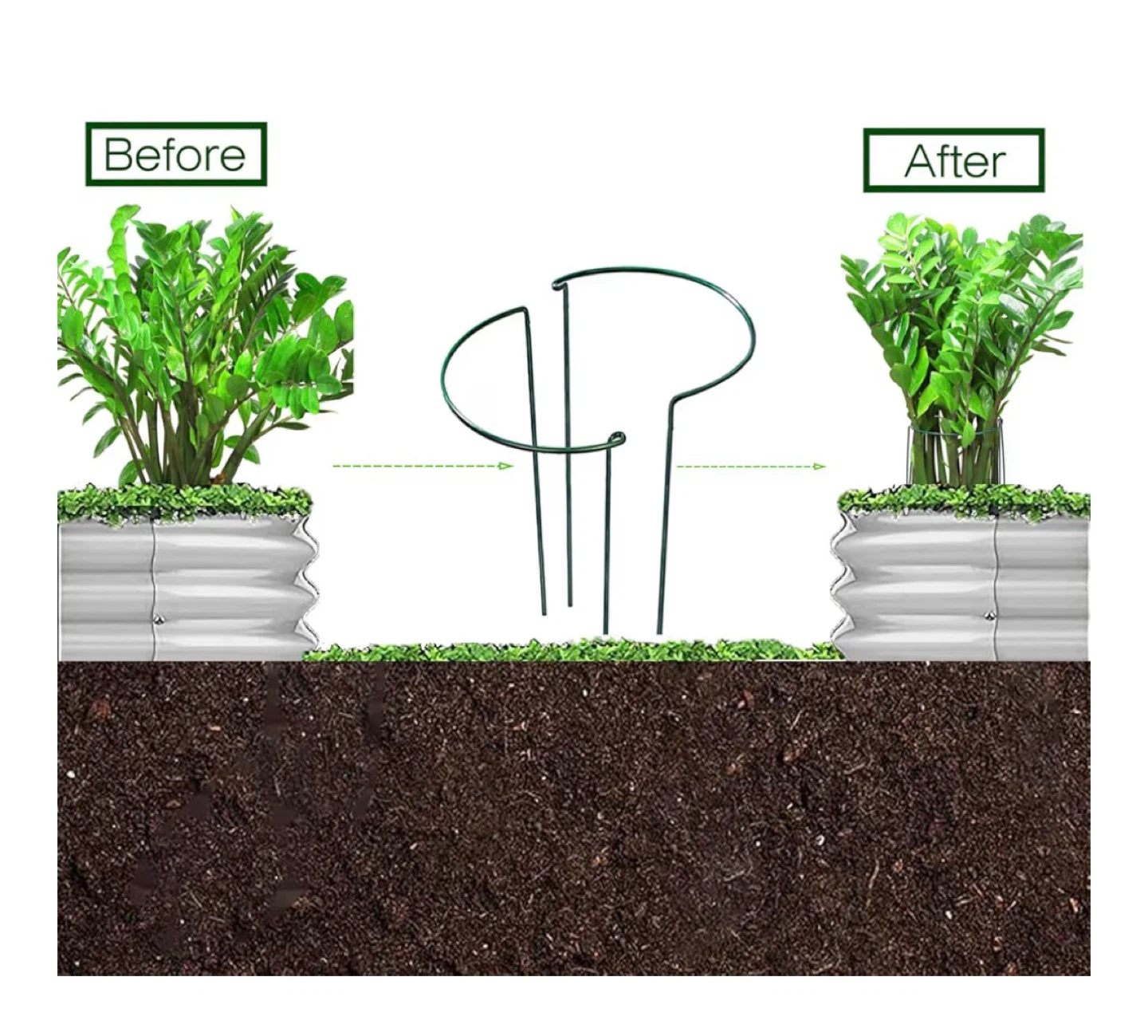 COATTOA Galvanized Raised Garden Bed, 2 Pcs 6x3x1ft - photo 5