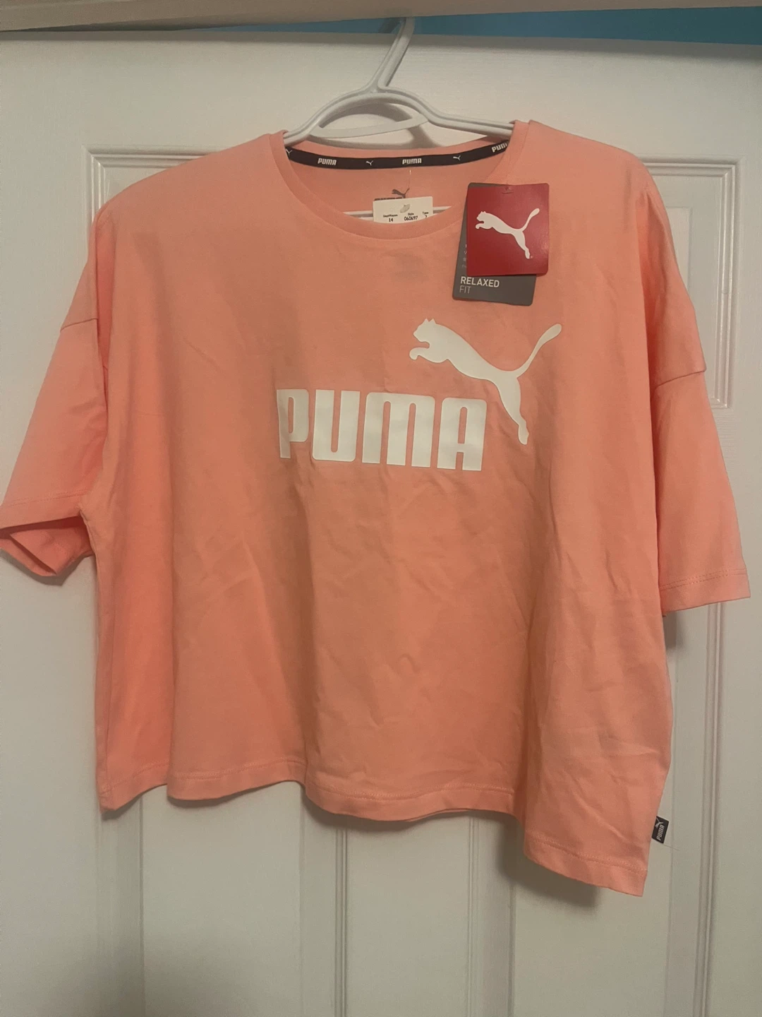 Puma Women's Relaxed Fit T-Shirt - Pink - Large