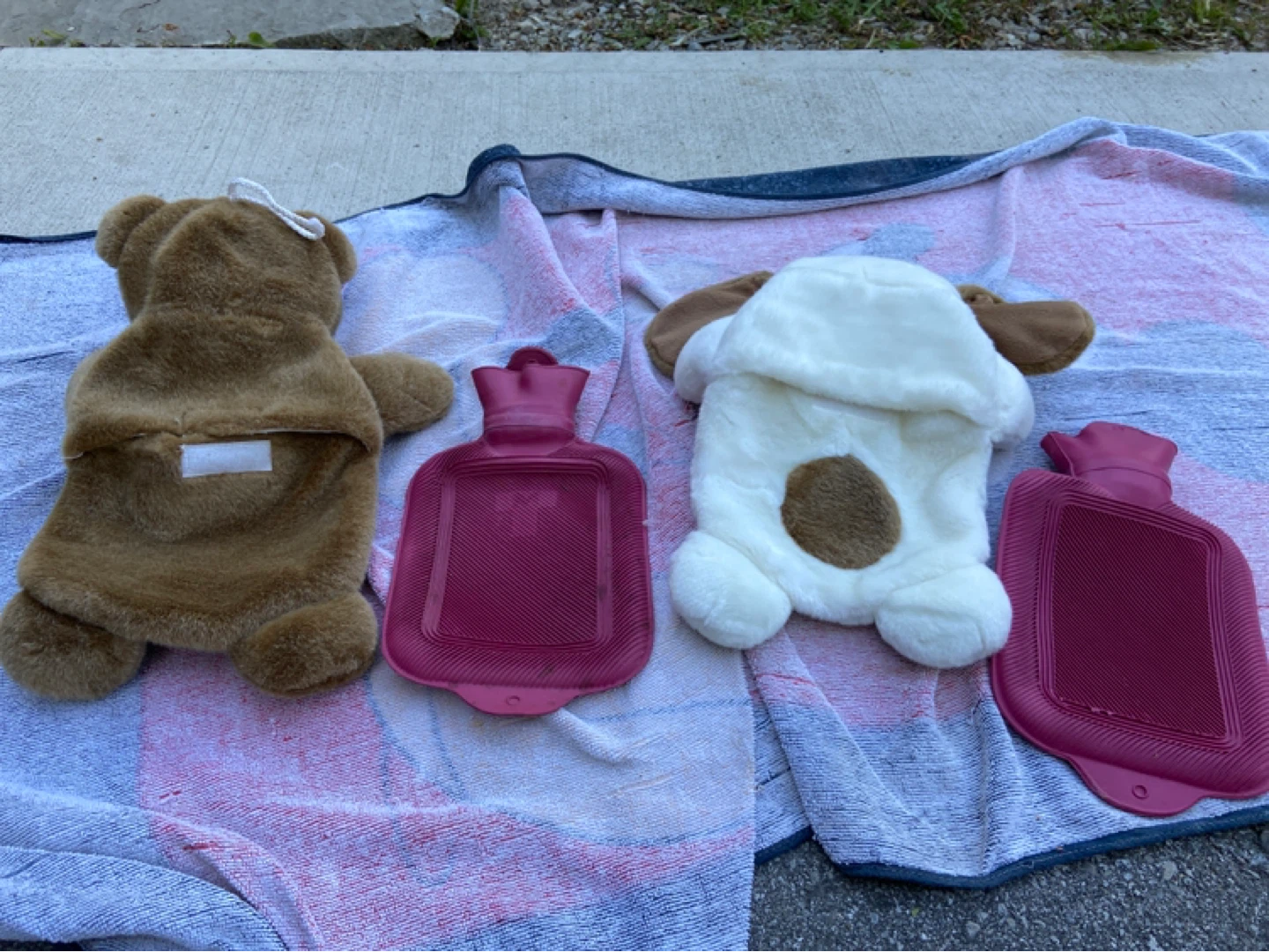 Fuzzy Animal Hot Water Bottle Covers - photo 2