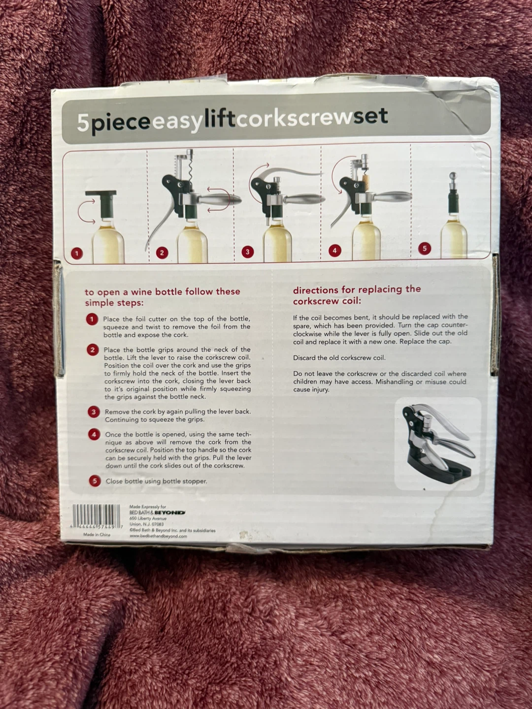 5 Piece Easy Lift Corkscrew Set - photo 2