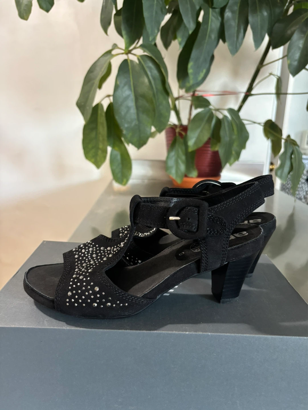 Ara Black Suede Wedge Sandals, US 7  👡🥰💗 - photo 3