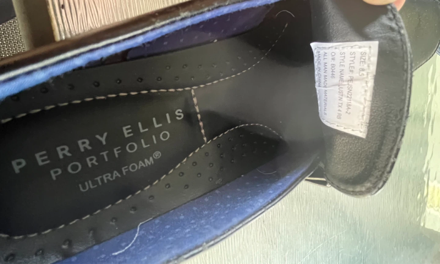 Perry Ellis Portfolio Black Loafers - photo 4