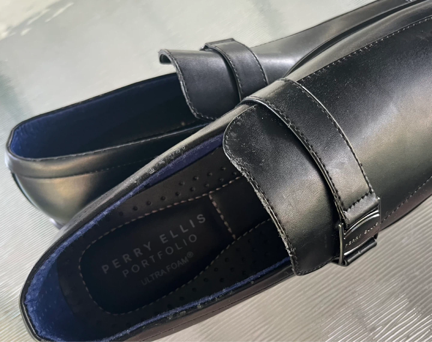 Perry Ellis Portfolio Black Loafers - photo 3