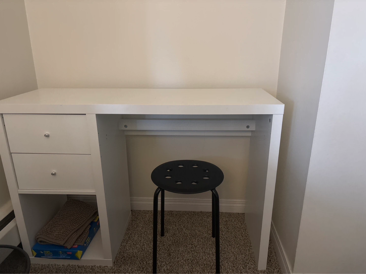 White Desk with Drawers