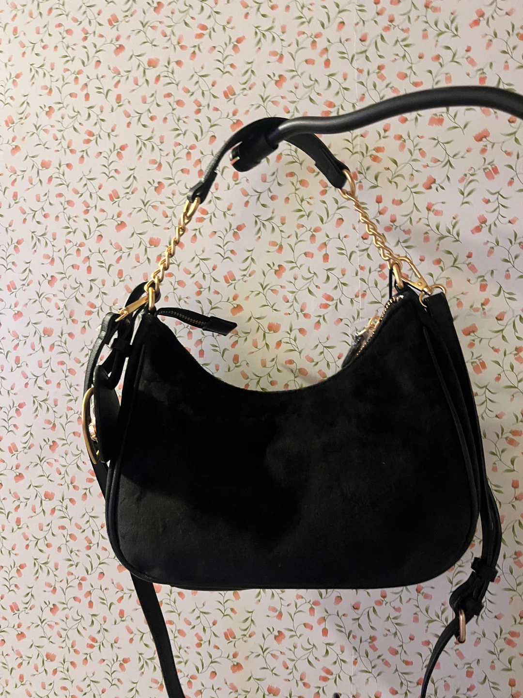 Juicy Couture Blk Shoulder Bag Gold Bag Charm - photo 2