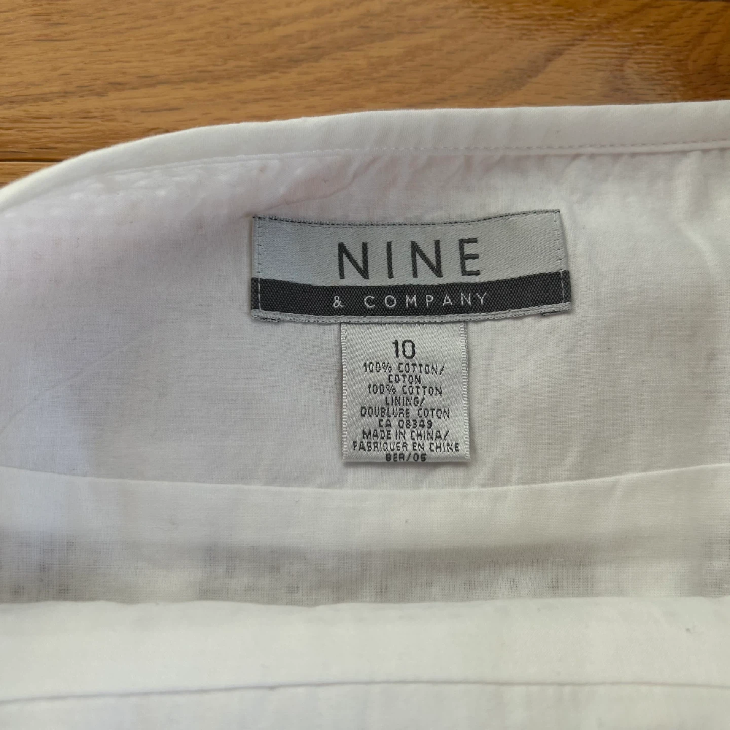 Y2K White Midi Scalloped Skirt 100% cotton - photo 2