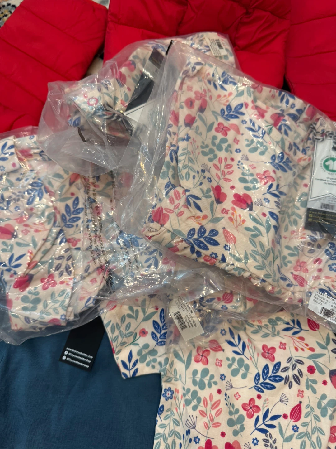 Organic cotton Lola & Taylor Floral Baby Romper - photo 4
