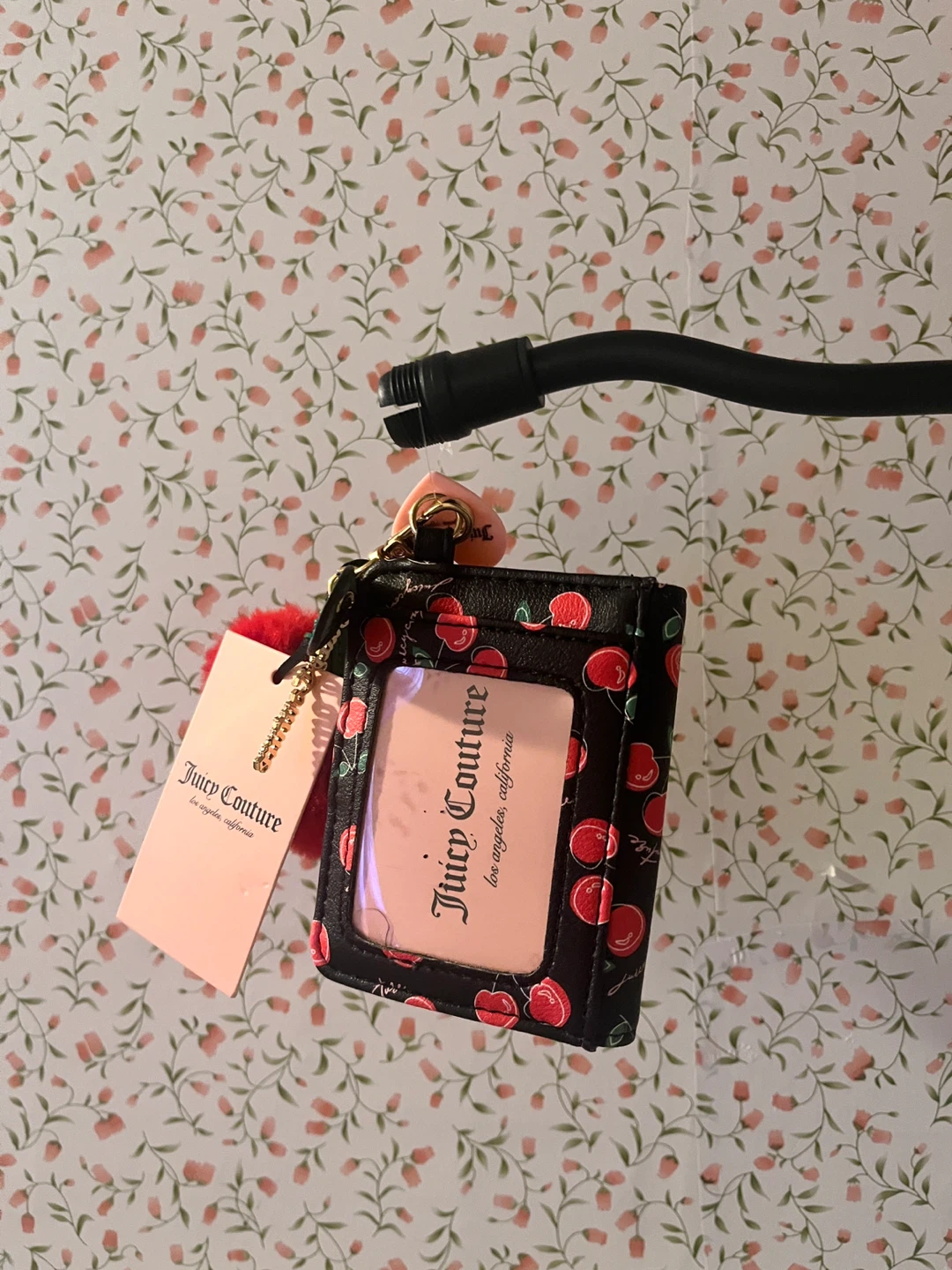 Juicy Couture Cherry Girl CC Wallet W/PomPom tag - photo 2