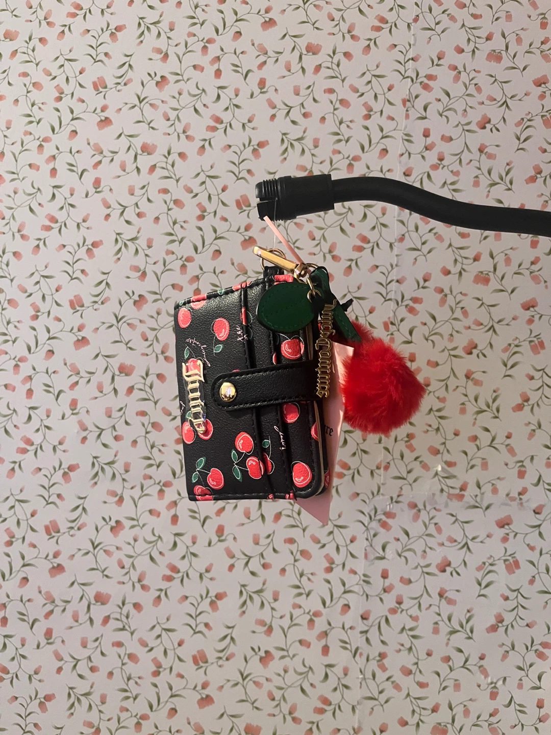 Juicy Couture Cherry Girl CC Wallet W/PomPom tag