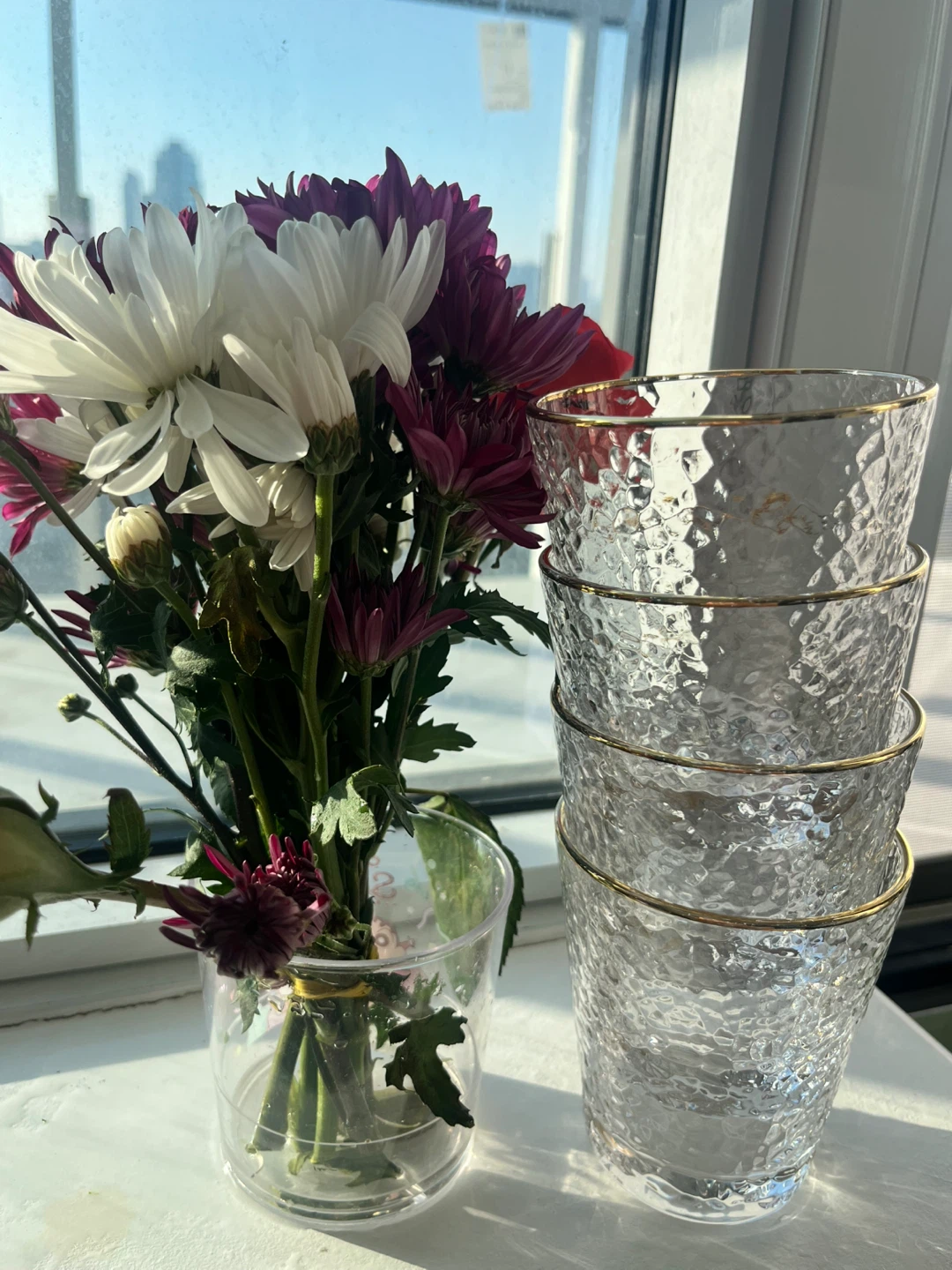 Set of 4 clear glass - photo 2