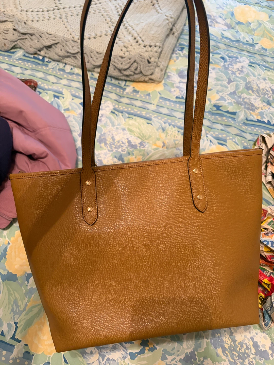 Coach Brown Leather Tote Bag - photo 4