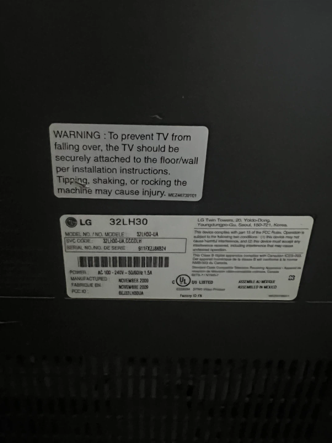 LG 32LH30 32-inch LCD TV - photo 4