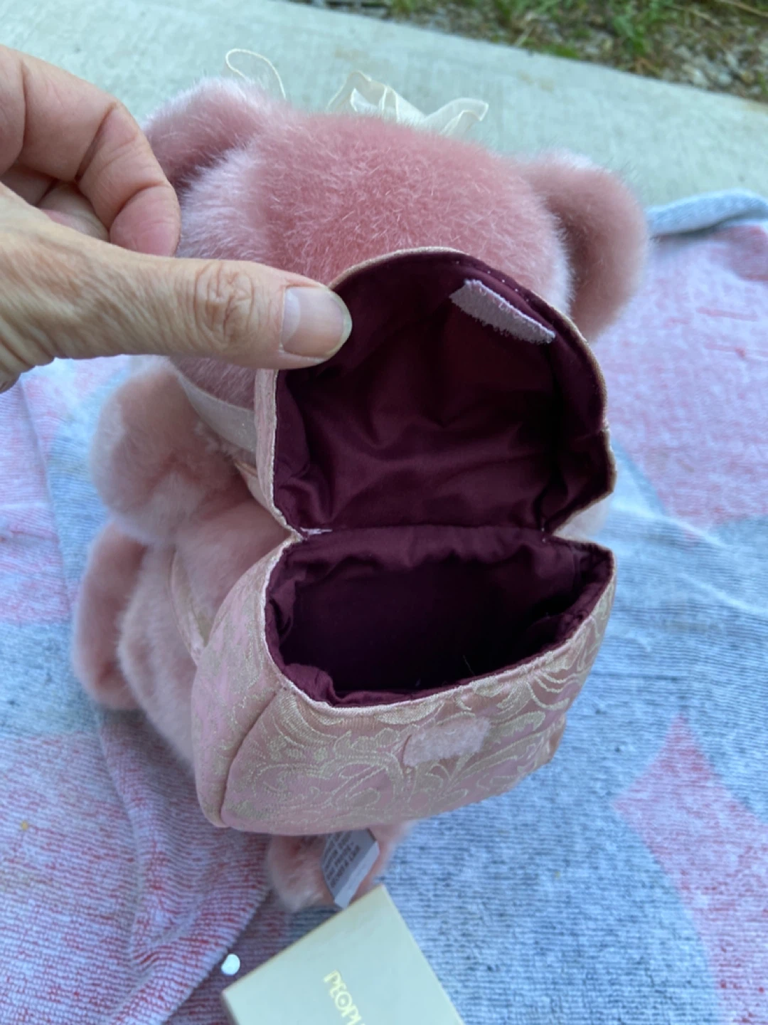 GUND Pink Teddy Bear with Backpack Purse - photo 4