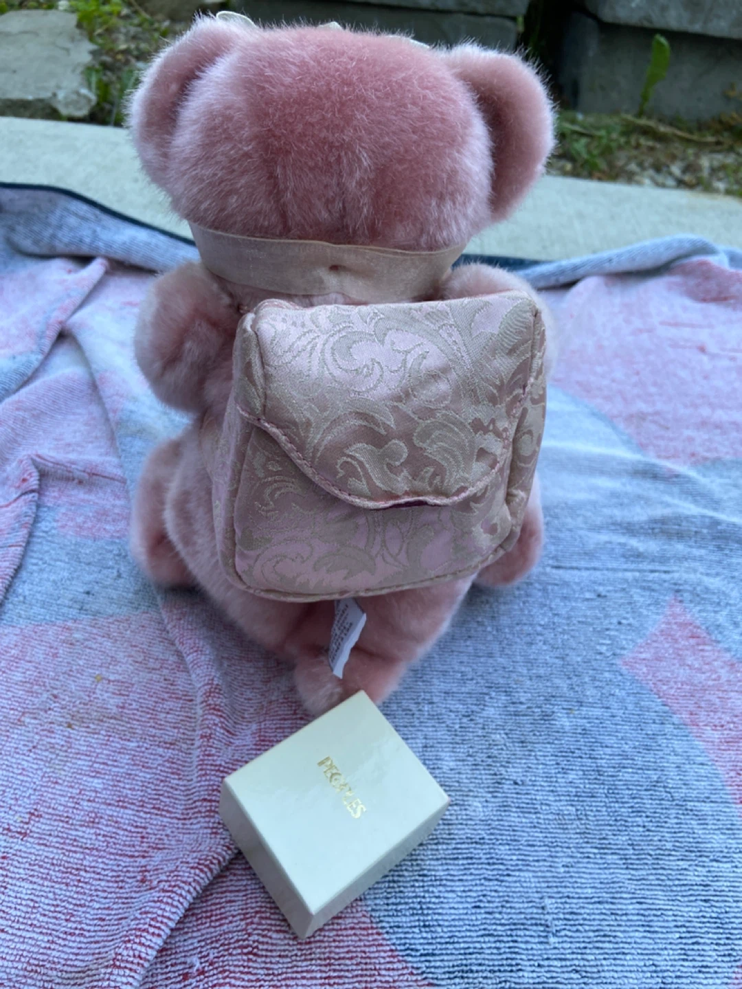 GUND Pink Teddy Bear with Backpack Purse - photo 2