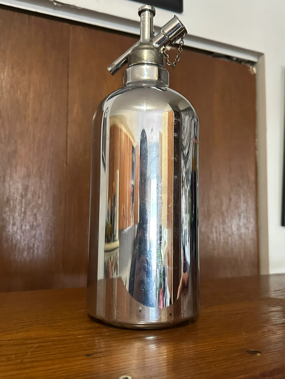 sparkleys makers ltd art deco chrome seltzer bottle - photo 2