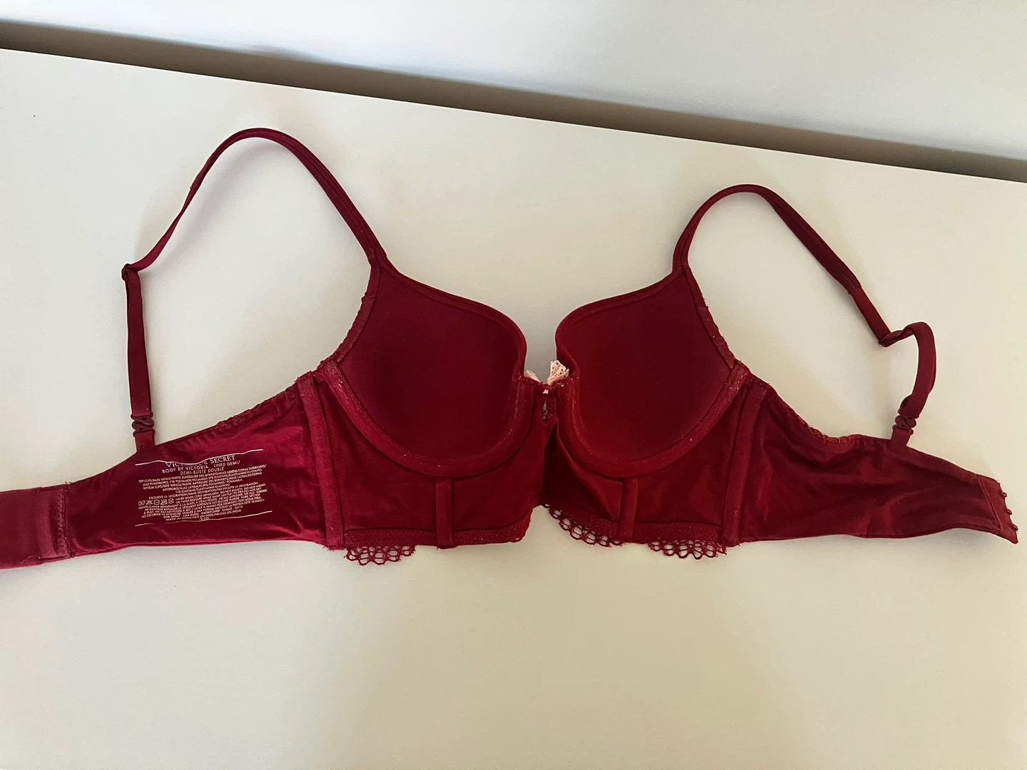 Victoria's Secret Burgundy Lace Bra & Panty Set - photo 4