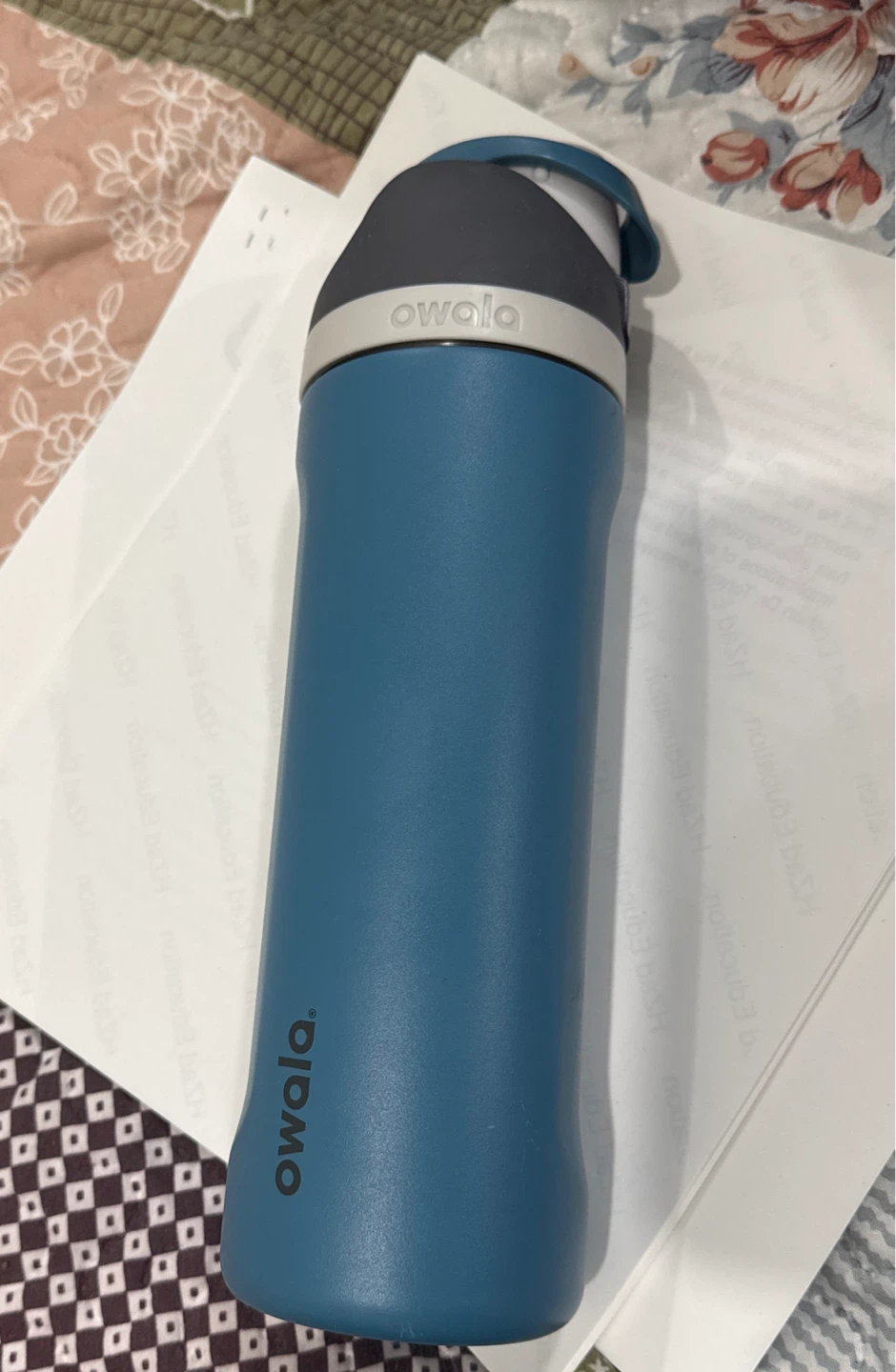 Owala Water Bottle, 24-oz, Blue/Teal (Denim) - photo 3