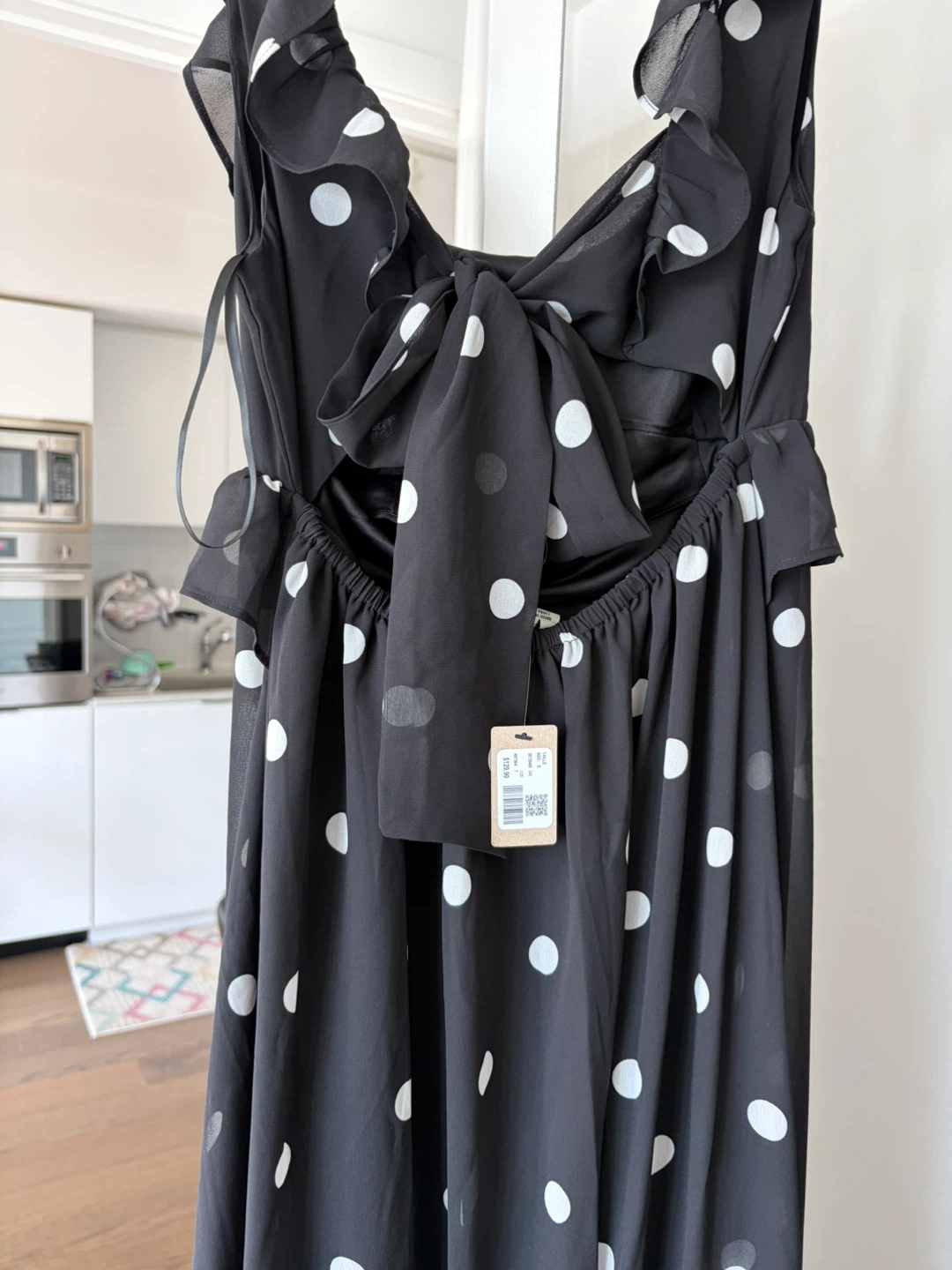 BRAND NEW RW And Co Black Polka Dot Small