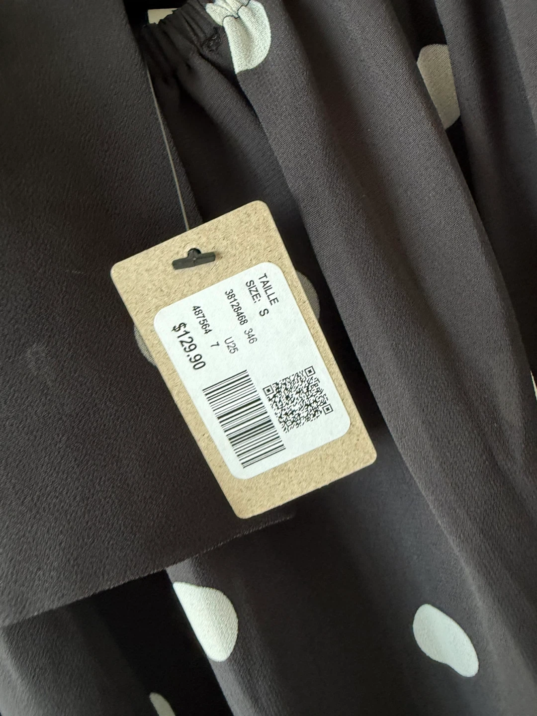 BRAND NEW RW And Co Black Polka Dot Small - photo 3