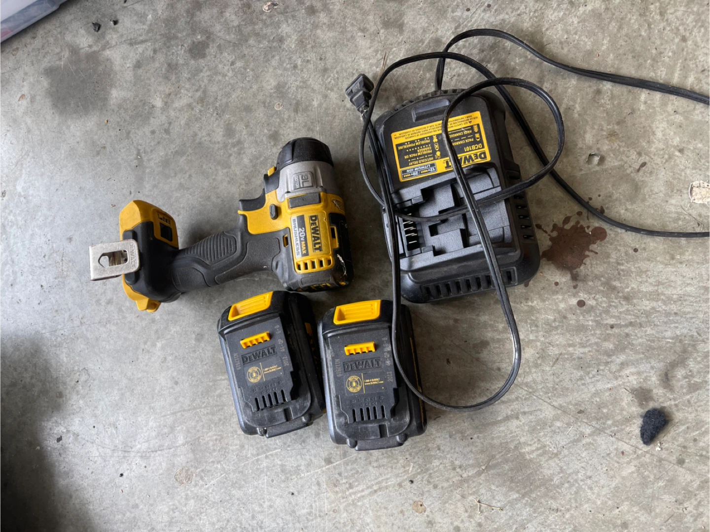 DeWalt 18V Cordless Drill with Charger and Batteries