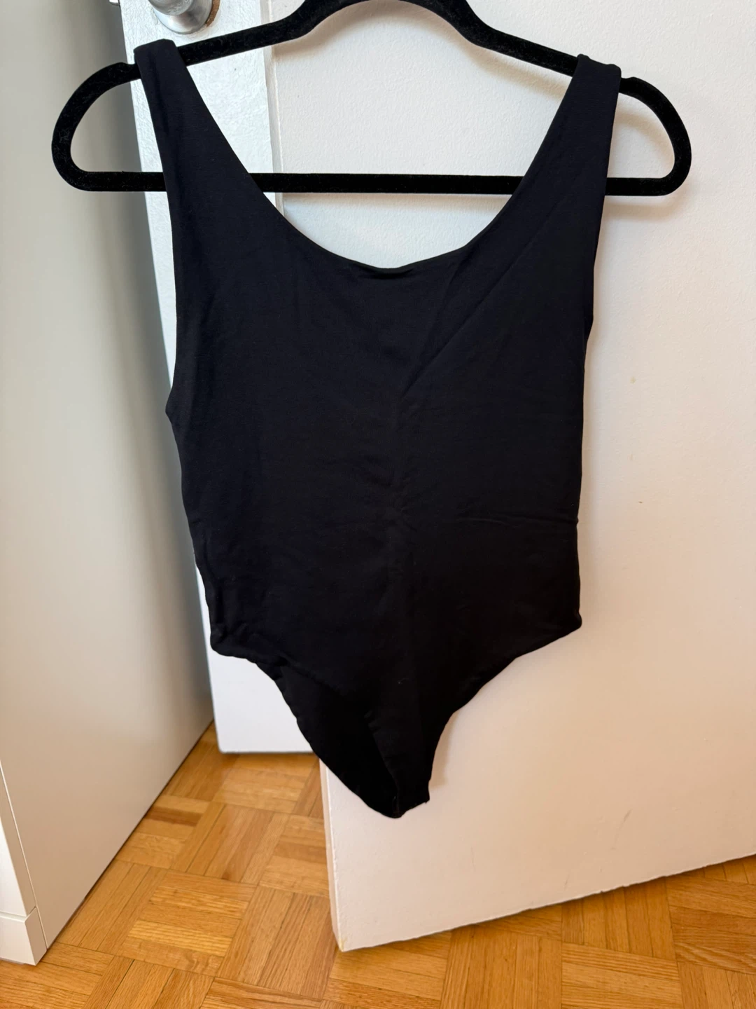 Zara Twice as Wrong Black Bodysuit