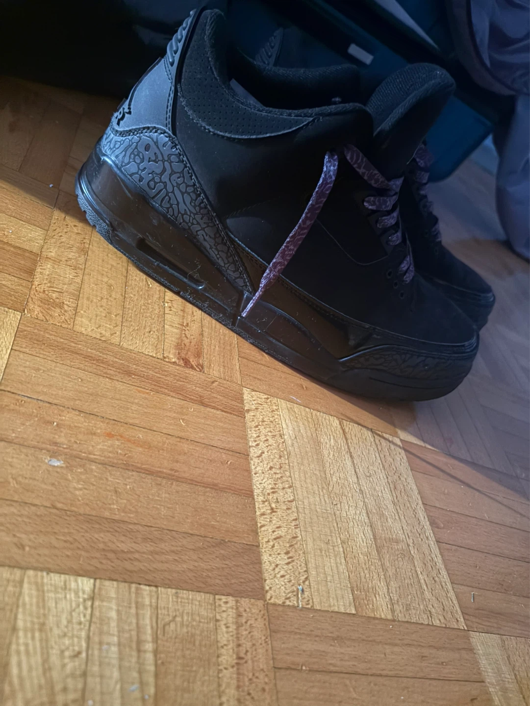 Air Jordan 3 Black Sneakers - photo 3