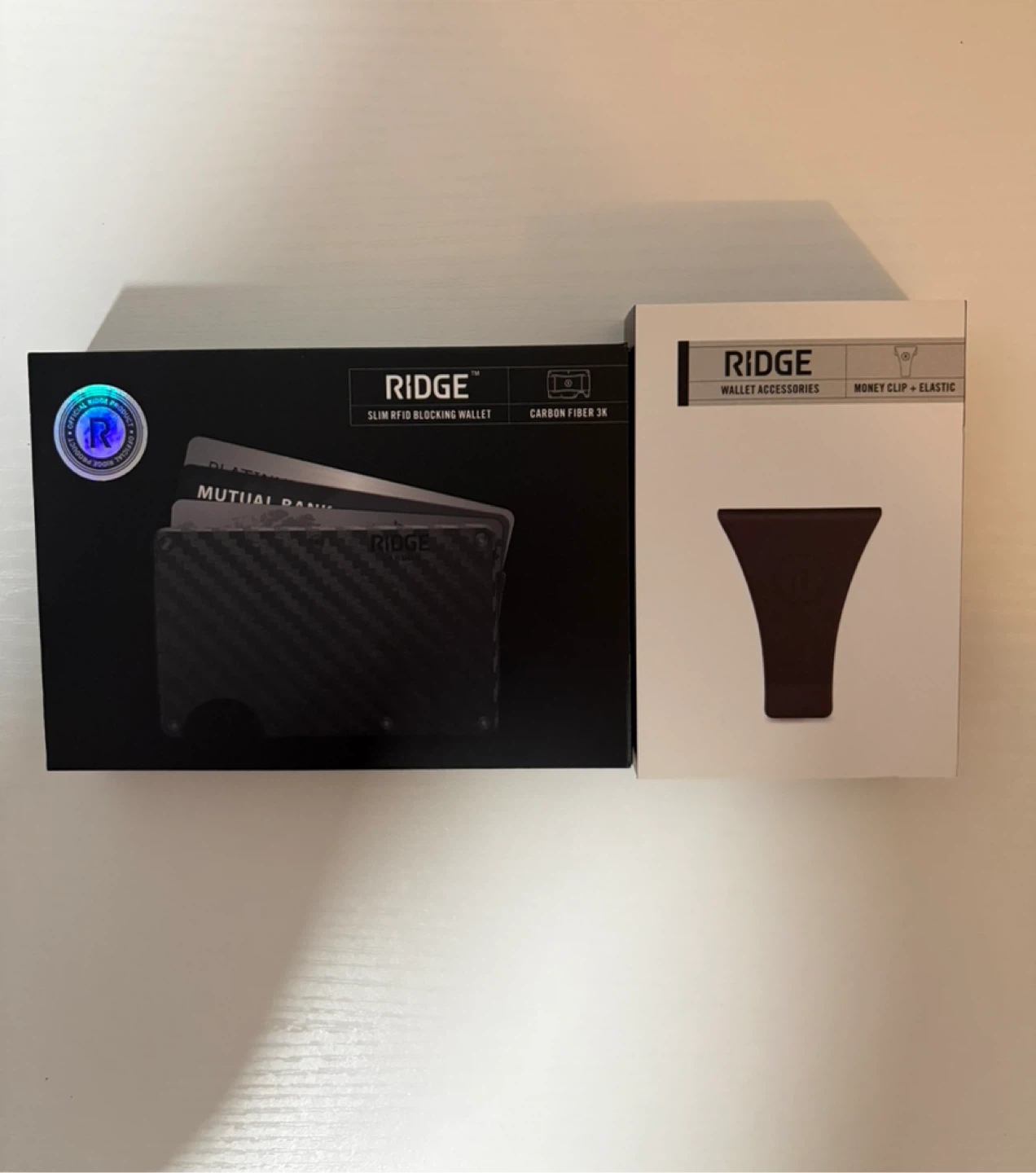 Ridge Wallet - Carbon Fiber 3k & money clip