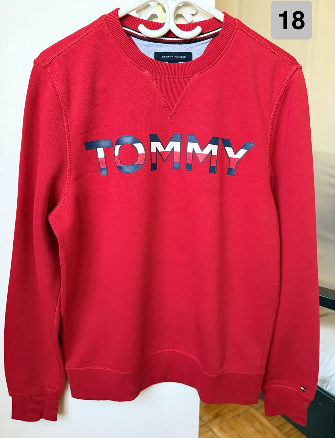 Tommy Hilfiger Red Crewneck Sweater