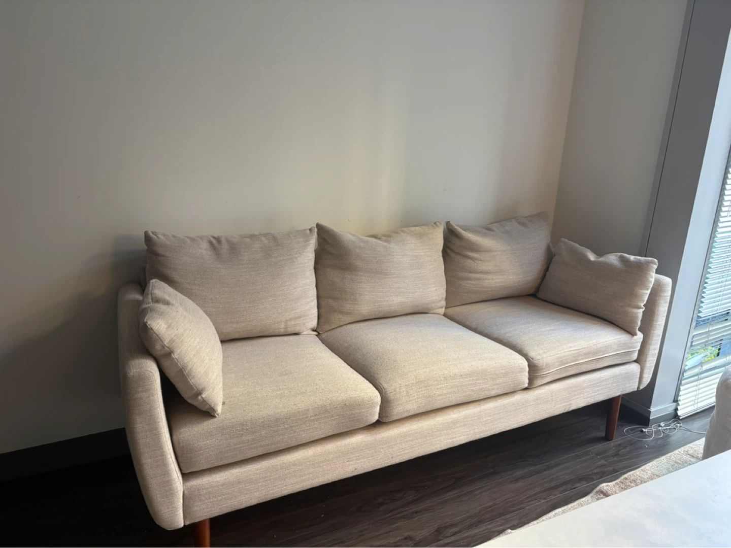 Beige 3-Seater Sofa