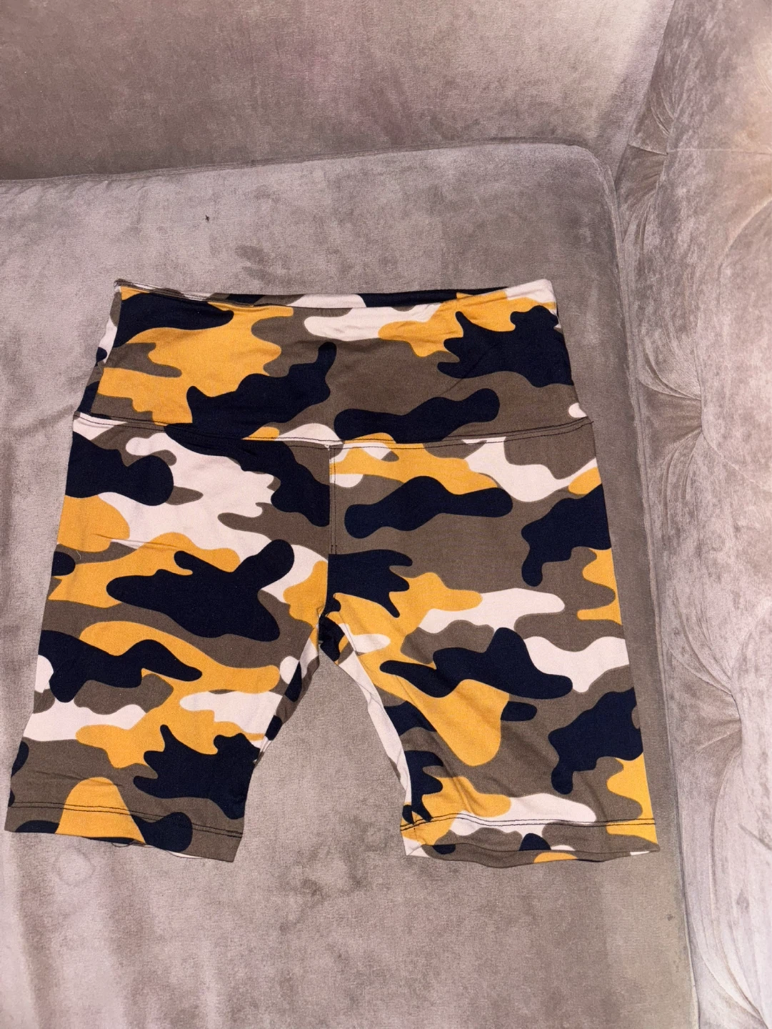 Ready to Go Camo Biker Shorts Size L