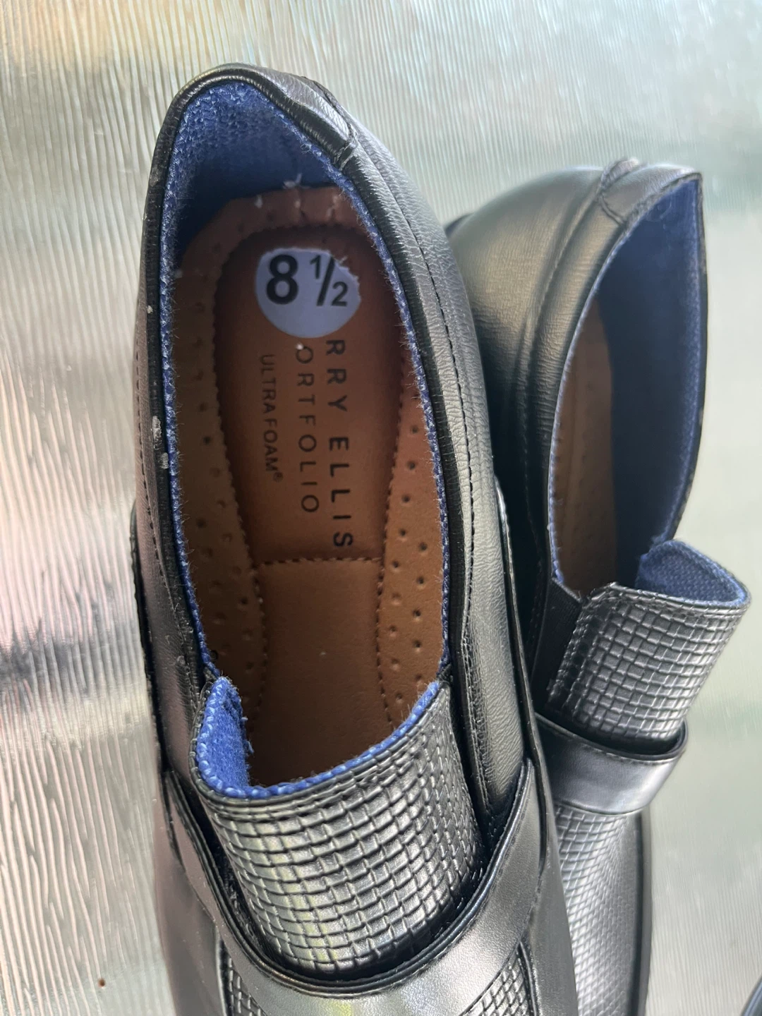 Perry Ellis Men's Black Loafers Size 8.5 - photo 3